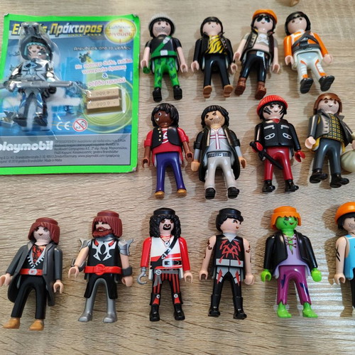 Playmobil male figures used, all together
