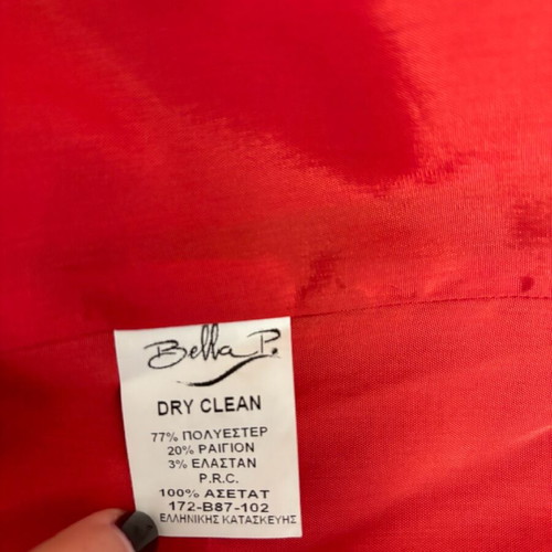 Bella P. coat like new, red, size L
