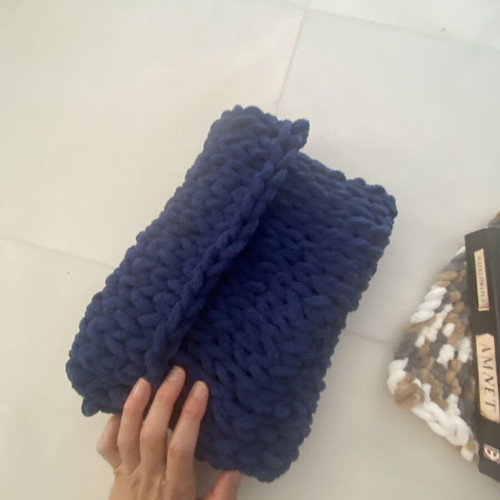 Handmade knitted book cover like new