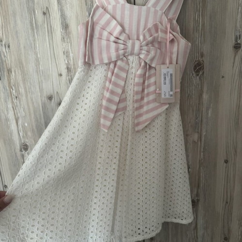Lapin House dress new, beige and pink, size 128 cm for 8 years