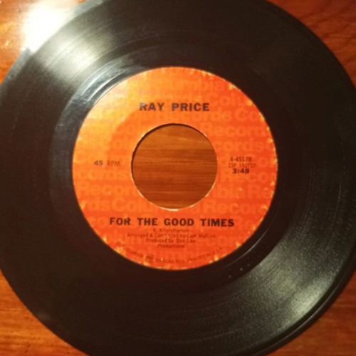Ray Price 45rpm record used, no cover