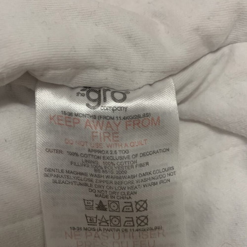 Grobag sleeping bag 18-36 months, 2.5 tog