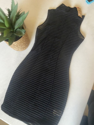 Transparent dress size small black, new