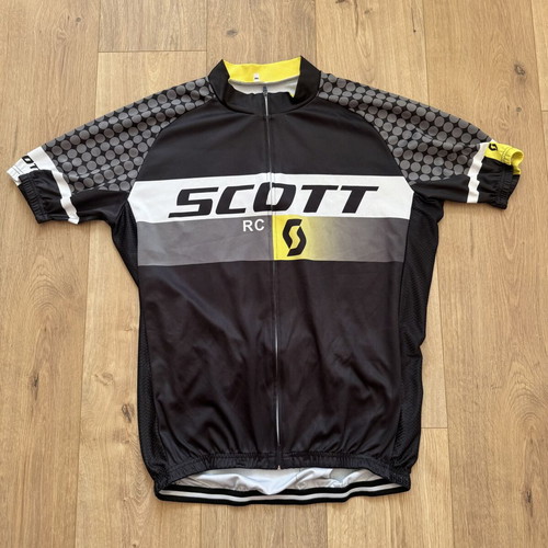 Scott RC PRO ProTec Full Zip Cycling Jersey Top XXL like new, black