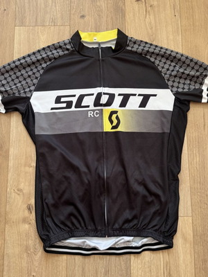 Scott RC PRO ProTec Full Zip Cycling Jersey Top XXL like new, black