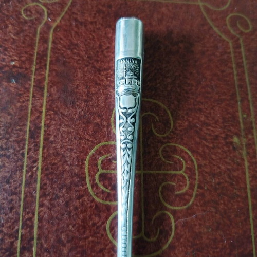 vintage ladies cigarette holder 1920s Real long flapper gangster black, ivory white & silver 48x32 Oversized 1960s Formally Elegantly Dressed Young