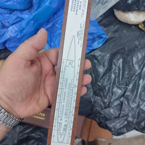 WWII USAAF B-24 Load Adjuster με δερμάτινη θήκη και βάση στήριξης μεταχειρισμένο