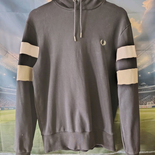 Fred Perry Tipped Navy Sleeve Hoodie like new, size M