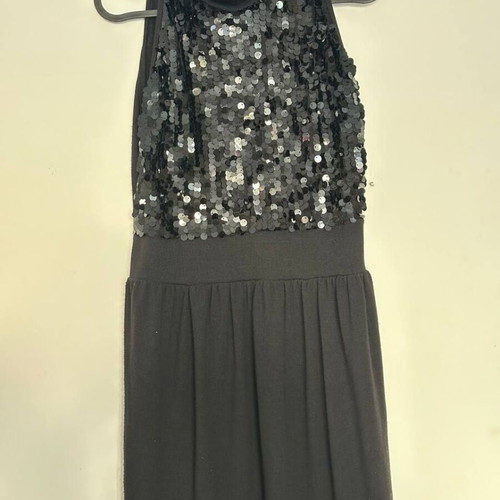 AMA women's dress black size M with sequins made in Italy new