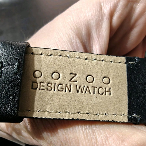 Oozoo C9260 men's watch new with blue dial and leather strap