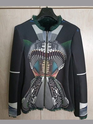 CLOVER CANYON jacket reversible new, medium, multicolor