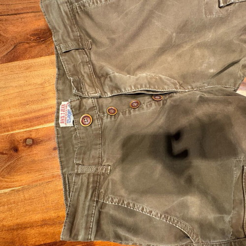 Men's cargo pants used, slim fit, brown, A-Style, size S