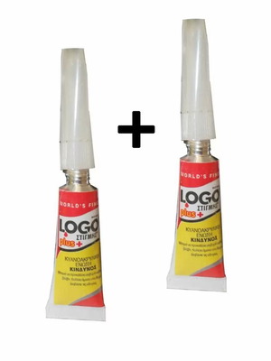 Κόλλα Logo Plus Στιγμής 2g 1+1 Δώρο Καινούργιο