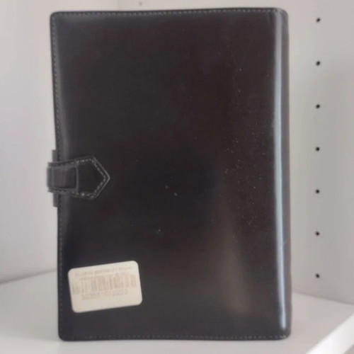 Filofax leather planner like new, dark brown with minor stains