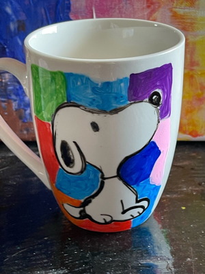 Κούπα Snoopy καινούργια, ζωγραφισμένη στο χέρι