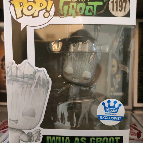 Funko Pop Iwua as Groot Exclusive new with protector