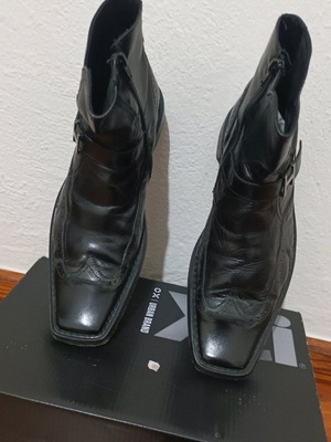 Texter leather ankle boots used, size 42, black