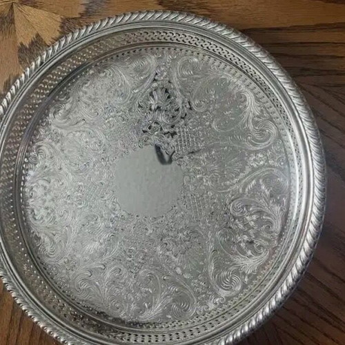 Wm A Rogers 35cm silver plate platter used