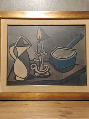 Репродукция на Пикасо "La Casserole Emaillee" 1950, в рамка