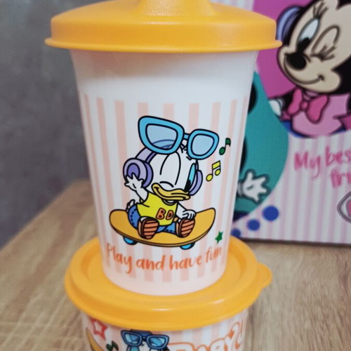 Tupperware Disney Baby set with 250ml cup and 140ml bowl, new
