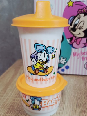 Tupperware Disney Baby set with 250ml cup and 140ml bowl, new