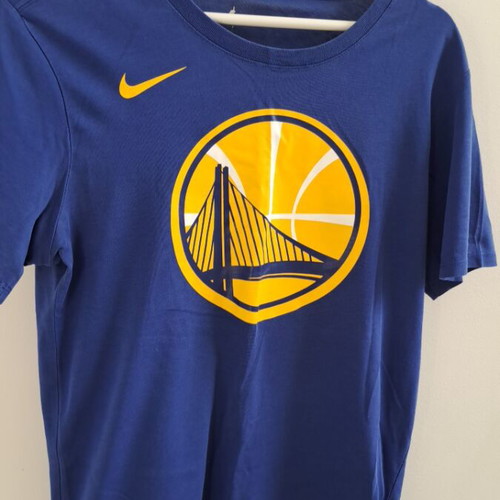 Nike NBA t shirt Golden State Warriors used, Dri Fit, size S, blue