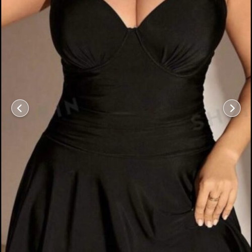 One-piece swimsuit like new, black, sizes L - XL