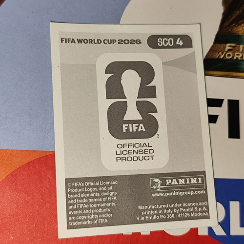 Kieran Tierney World Cup 2026 Panini sticker