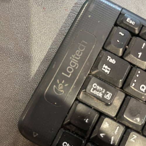 Logitech wireless keyboard and mouse set used with USB receiver