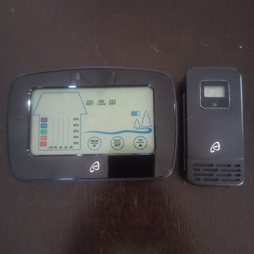 Digital clock and weather station used, tabletop