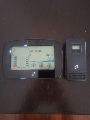 Digital clock and weather station used, tabletop