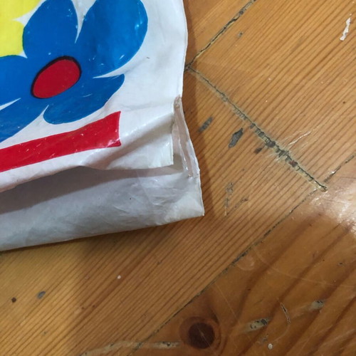 Avez macaroni plastic bag used 38x36cm without handles