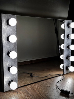 Hollywood makeup mirror 70x50cm with led lamps and on-off switch new