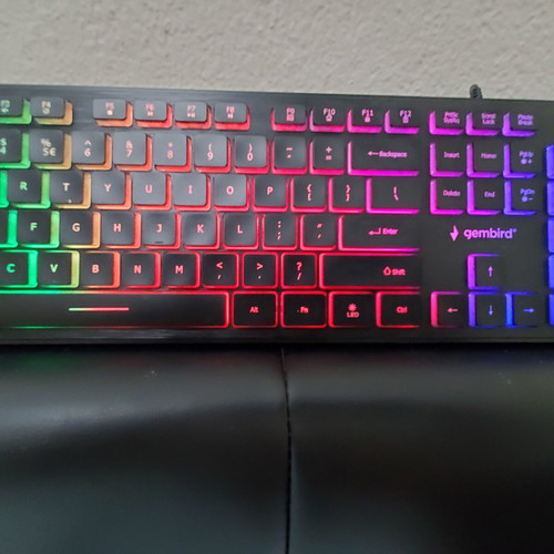 Gembird KB-UML-01 gaming keyboard with RGB lighting, US English