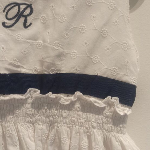 Mini Raxevsky mini dress like new, white and blue, size 140 cm
