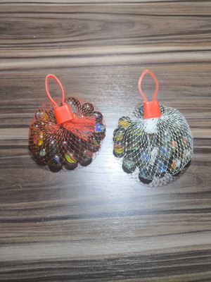 Glass marbles retro 1980-90 sealed, pack of 2 bags