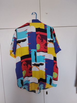 Lisa Lelou women's shirt with colorful patterns like new, L XL