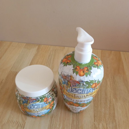 Rudy Ischia Bath & Shower Gel and Body Cream set new, sealed
