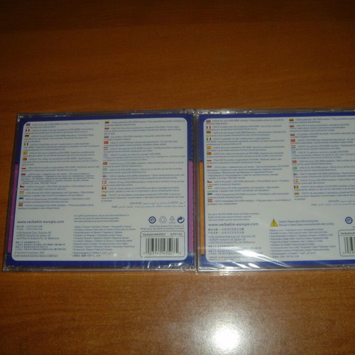 Verbatim printable DVD set of 2, new