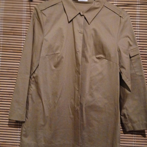 Laurel by Escada women's shirt like new, khaki olive, size 36