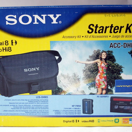 Sony Starter Kit ACC-DHM3 Digital 8 Hi8 Video Accessory Kit new