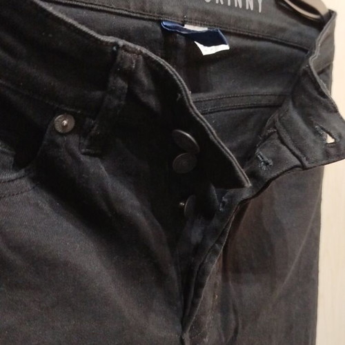 H&M Black Skinny Jeans Like New With Rips