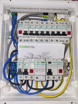 Ηλεκτρολογικός πίνακας καινούργιος μονοφασικός 2 σειρών 12 στοιχείων