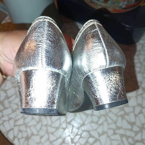 Monsoon vintage girls' shoes size 37 new, silver pumps