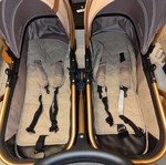 Chipollino Duo Smart twin stroller with car seats and accessories