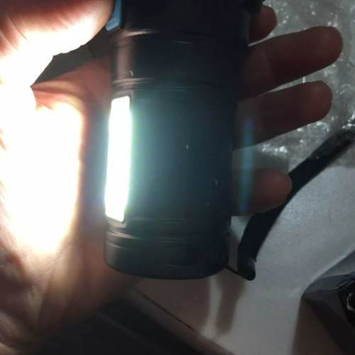 Security flashlight new, powerful, USB rechargeable