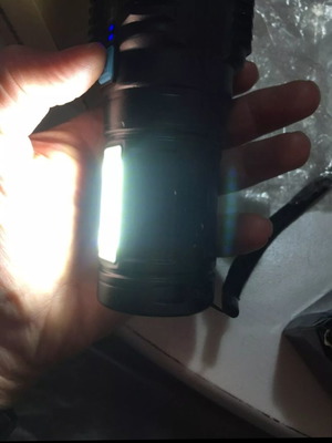 Security flashlight new, powerful, USB rechargeable