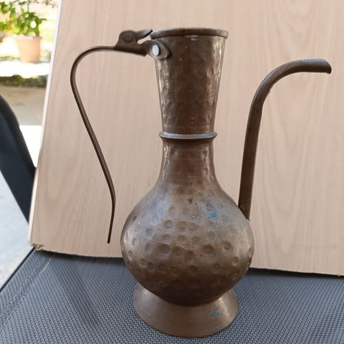 Vintage copper handmade Epirus gioumi used, decorative