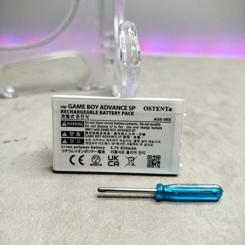 Gameboy Advance SP battery new 850 mAh by OSTENT