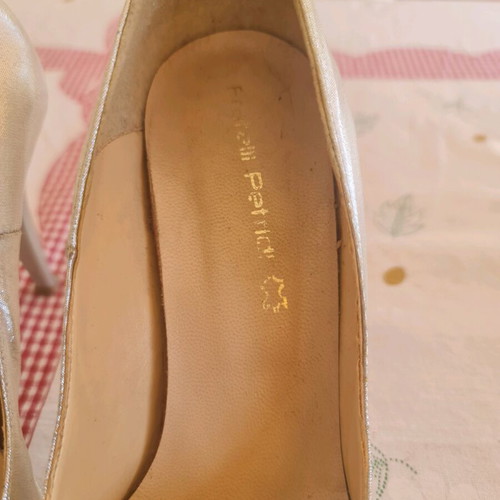 Ellen collection silver 10cm heels used, size 37